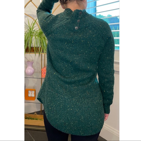 Cynthia Rowley Green Speckled Knit Sweater Tunic - Picture 2 of 7